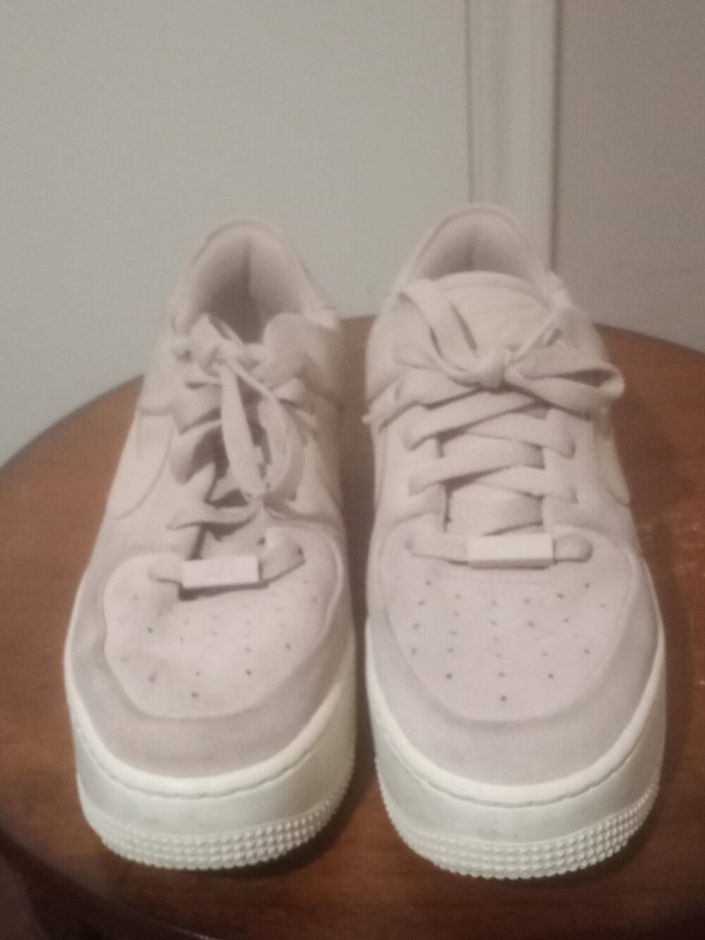 Nike Shoes Women's Size 7 Pink Suede Air Force 1 Pink Low AR5339-201 - Picture 5 of 14